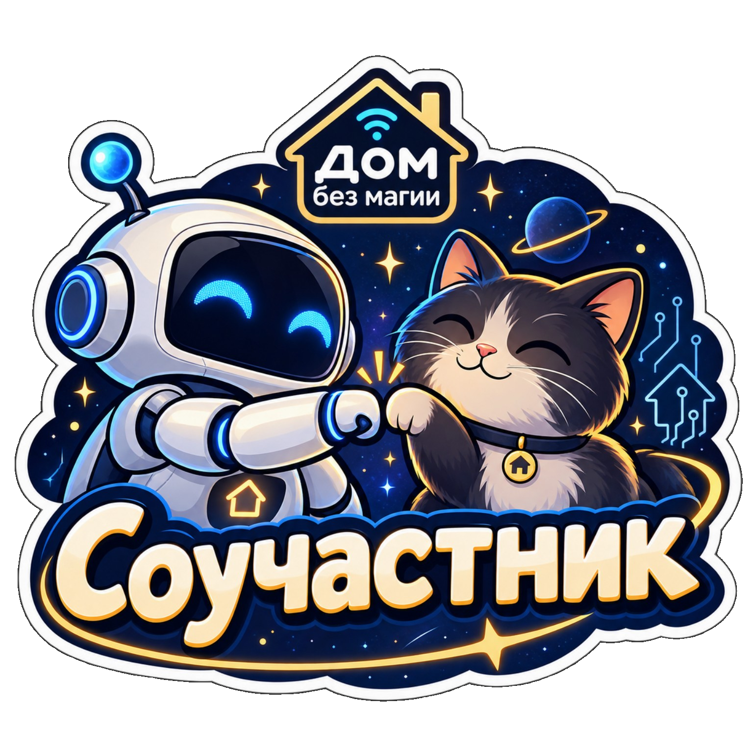 Цифровая наклейка Дом без магии — Соучастник